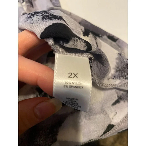 Logo by Lori Goldstein mesh button down abstract witchy gothic dark academia 2X - Picture 9 of 10